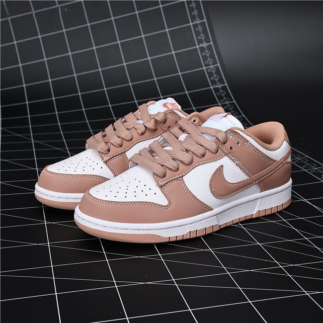 Women's Dunk Low Brown/White Shoes 241 Women's Dunk Low Brown/White Shoes 241